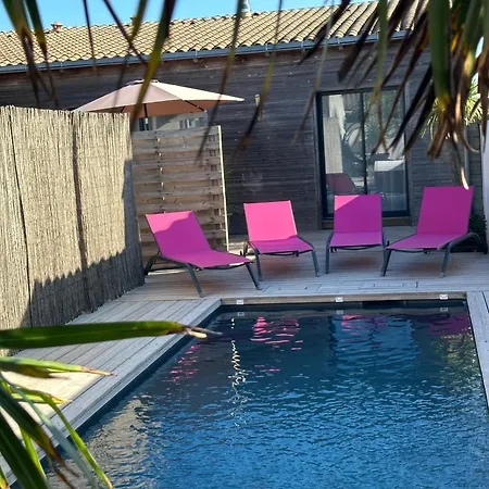 Maison De L'Ocean 100M Des Plages - Piscine Partagee Et Chauffee 2 Chambres بيت للعطل أنجولينز سر مير